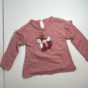 Long sleeve little Me fox 🦊 print shirt for 24 Month old
